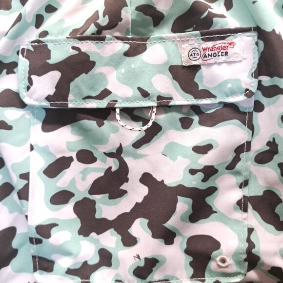 Wrangler ATG Angler Green Camo Men's Sz 2XL Swimming trunk Stretch Elastic Waist - Picture 8 of 13